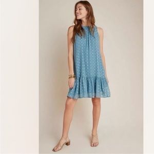 Anthropologie Natalie flounced tunic dress -size M